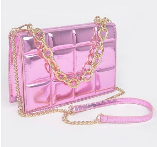 METALLIC VIBEZ PURSE (PINK)