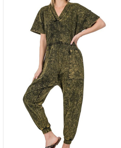 MINERAL WASH JUMPSUIT